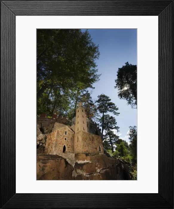 Framed Print : USA, Alabama, Cullman, Ave Maria Grotto, miniature international religious sites
