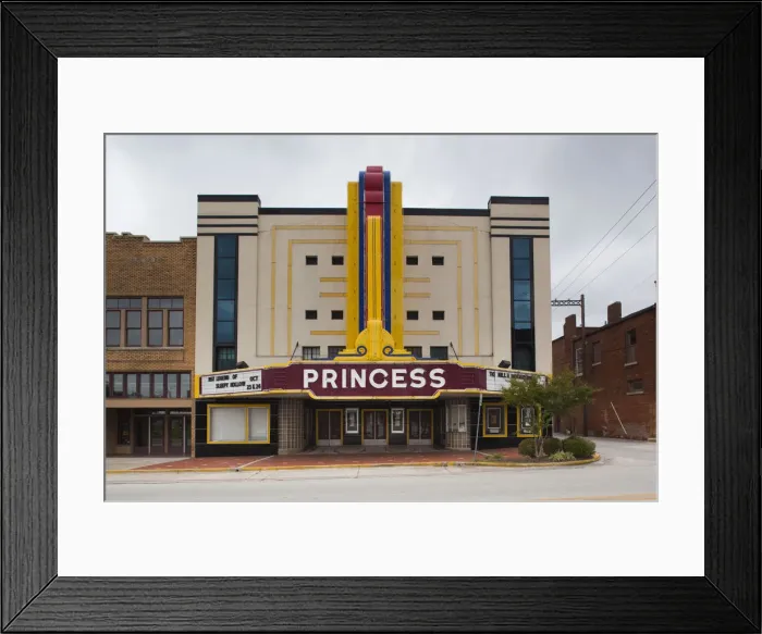 Framed Print : USA, Alabama, Decatur, art-deco Princess Theater Framed Print : USA, Alabama, Decatur, art-deco Princess Theater