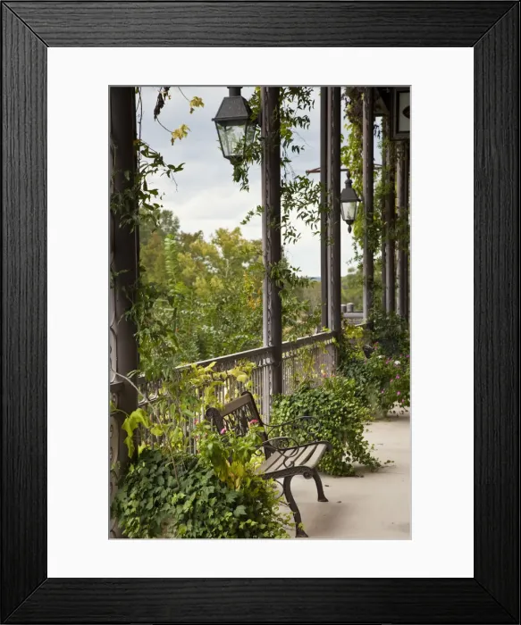 Framed Print : USA, Alabama, Muscle Shoals Area, Tuscumbia, porch Framed Print : USA, Alabama, Muscle Shoals Area, Tuscumbia, porch