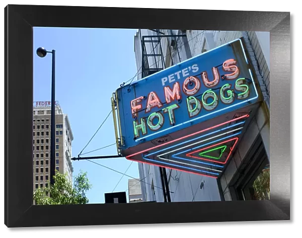 USA, Alabama, Birmingham, Petes Famous Hot Dogs, Neon Sign, 80 Years In Business
