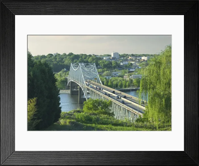 Framed Print : USA, Alabama, Florence, O Neil Bridge, Tennessee River, The Shoals Framed Print : USA, Alabama, Florence, O Neil Bridge, Tennessee River, The Shoals