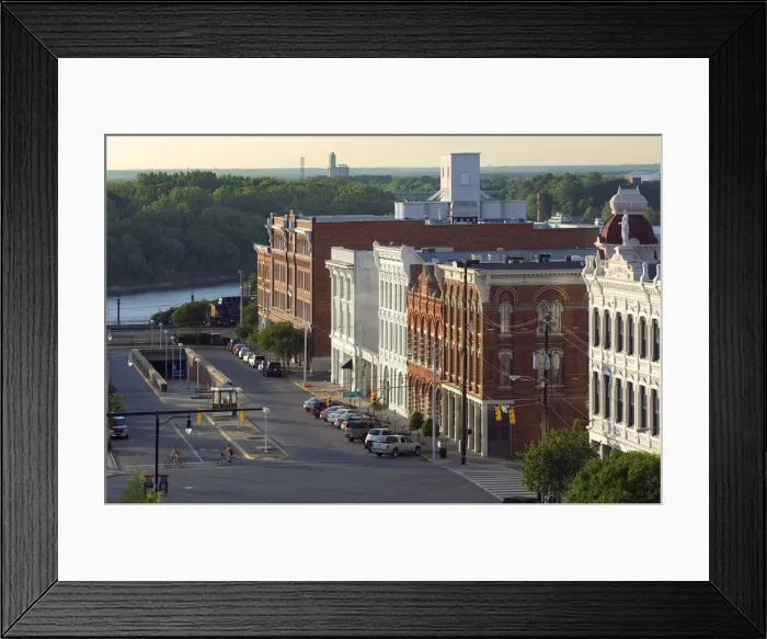 Framed Print : USA, Alabama, Montgomery, Lower Commerce St Framed Print : USA, Alabama, Montgomery, Lower Commerce St