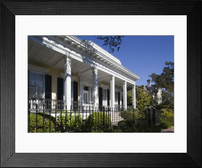 Framed Print : USA, Louisiana, New Orleans, Garden District, Adams-Jones House, Garden District Mansion Framed Print : USA, Louisiana, New Orleans, Garden District, Adams-Jones House, Garden District Mansion