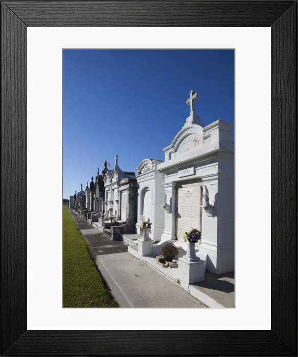 Framed Print : USA, Louisiana, New Orleans-area, Metarie, Metairie Cemetery Framed Print : USA, Louisiana, New Orleans-area, Metarie, Metairie Cemetery