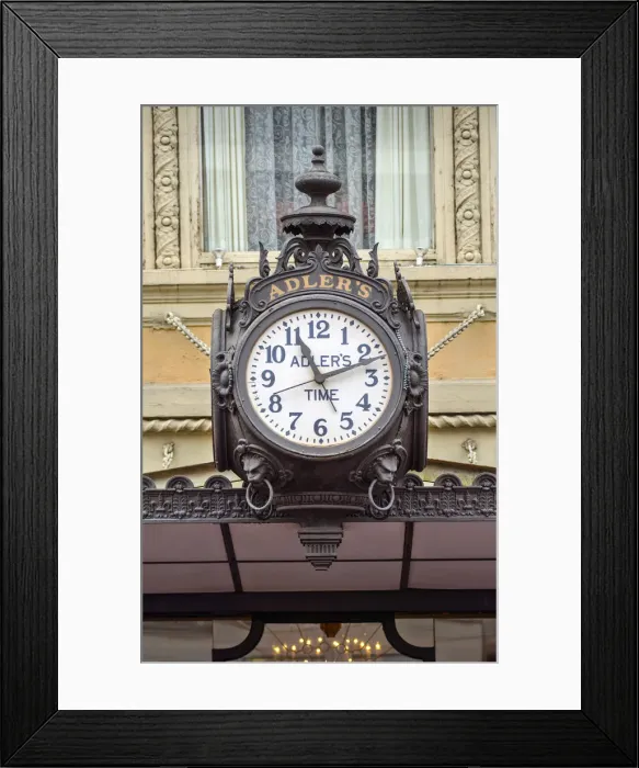 Framed Print : Louisiana, New Orleans, Adlerss Signature Storefront Clock, Since 1910, Jewelry Framed Print : Louisiana, New Orleans, Adlerss Signature Storefront Clock, Since 1910, Jewelry