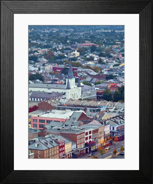 Framed Print : Louisiana, New Orleans, French Quarter, Saint Louis Cathedral