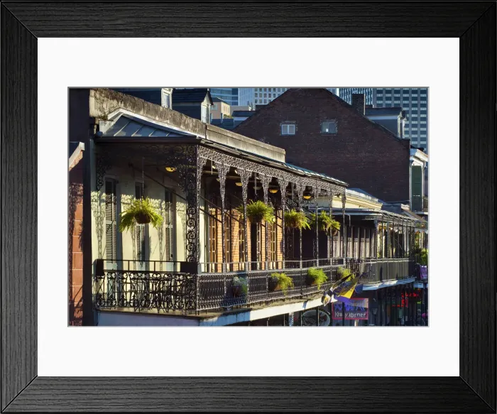 Framed Print : Louisiana, New Orleans, French Quarter, Bourbon Street