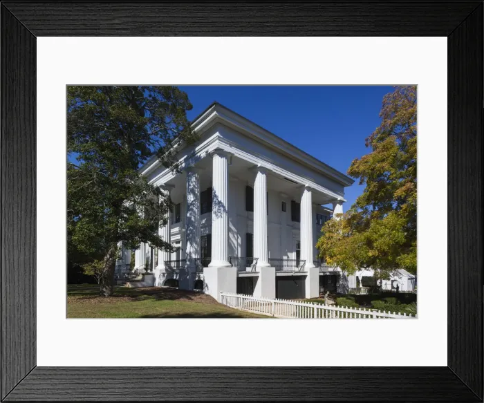 Framed Print : USA, Georgia, Athens, The Taylor-Grady House, Greek Revival-style ante-bellum mansion Framed Print : USA, Georgia, Athens, The Taylor-Grady House, Greek Revival-style ante-bellum mansion