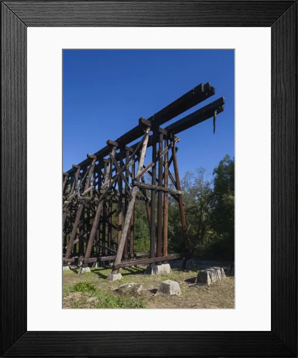 Framed Print : USA, Georgia, Athens, The Murmur Trestle, 1880 railraod trestle featured on rock group Framed Print : USA, Georgia, Athens, The Murmur Trestle, 1880 railraod trestle featured on rock group