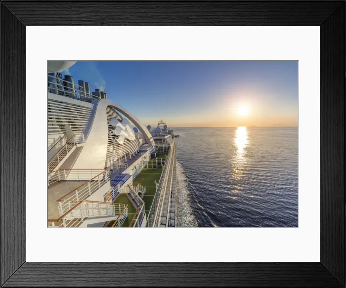 Framed Print : USA, Alaska, Cruise Ship Navigating Stephens Passage Framed Print : USA, Alaska, Cruise Ship Navigating Stephens Passage