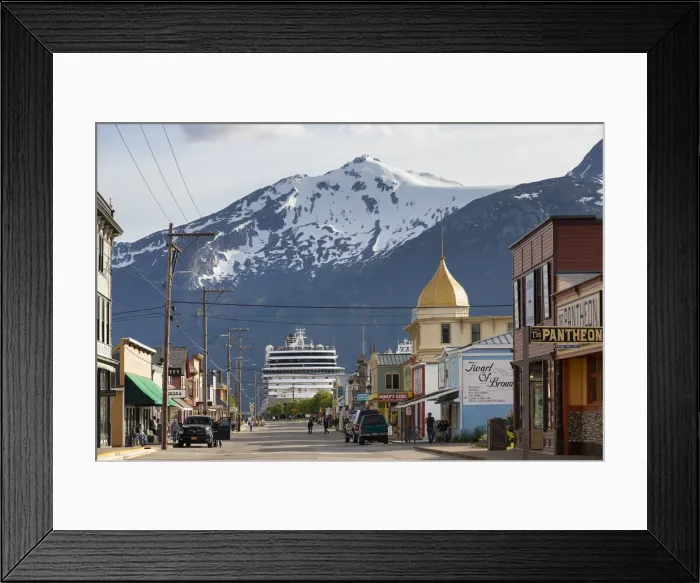 Framed Print : USA, Alaska, Skagway, old town