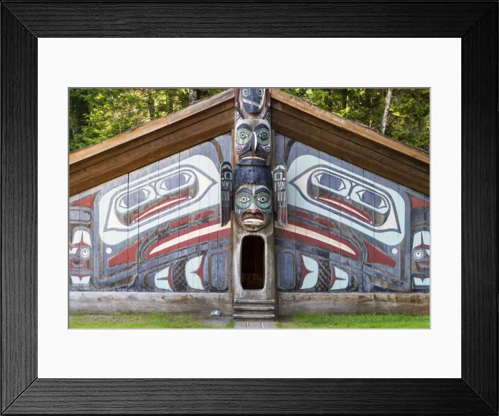 Framed Print : USA, Alaska, Ketchikan, Totem Bight National Historic Park Framed Print : USA, Alaska, Ketchikan, Totem Bight National Historic Park