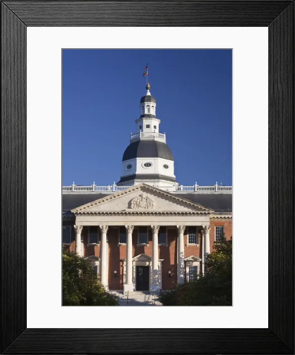 Framed Print : USA, Maryland, Annapolis, Maryland State Capitol Framed Print : USA, Maryland, Annapolis, Maryland State Capitol