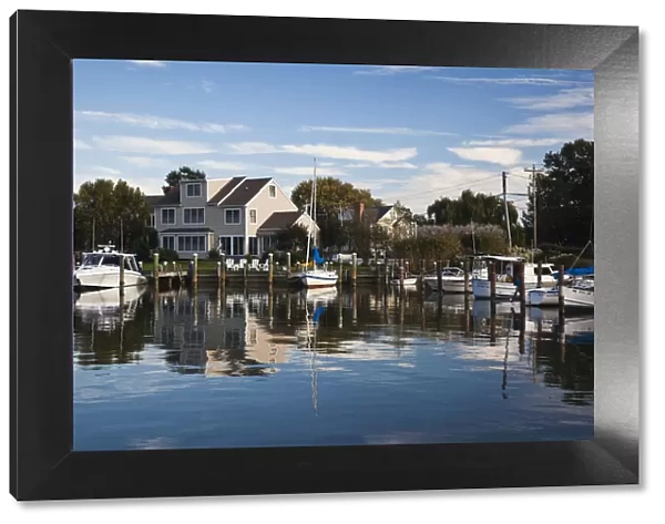 USA, Maryland, Eastern Shore of Chesapeake Bay, Oxford, town harbor