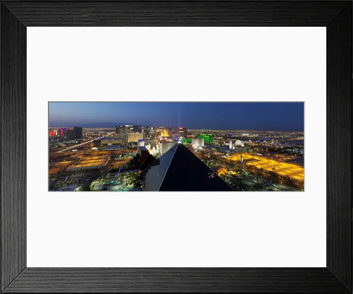 Framed Print : Elevated view of casinos on The Strip, Las Vegas, Nevada, USA Framed Print : Elevated view of casinos on The Strip, Las Vegas, Nevada, USA