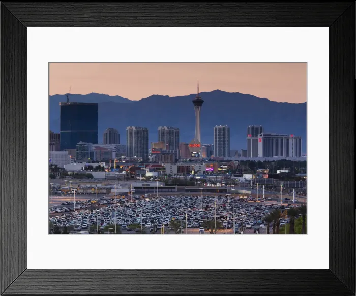 Framed Print : USA, Nevada, Las Vegas, view of The Strip, Las Vegas Boulevard from McCarran International Framed Print : USA, Nevada, Las Vegas, view of The Strip, Las Vegas Boulevard from McCarran International