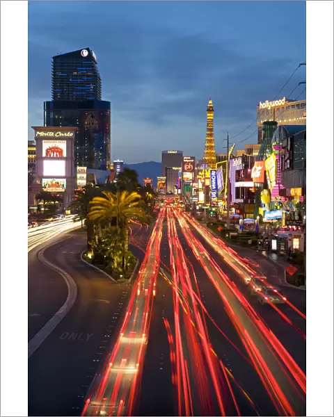 United States of America, Nevada, Las Vegas, Hotels and Casinos along the Strip