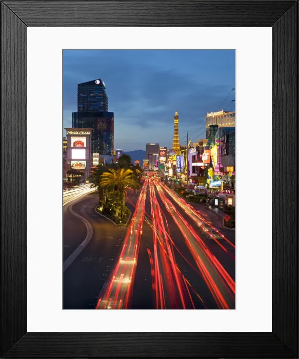Framed Print : United States of America, Nevada, Las Vegas, Hotels and Casinos along the Strip Framed Print : United States of America, Nevada, Las Vegas, Hotels and Casinos along the Strip