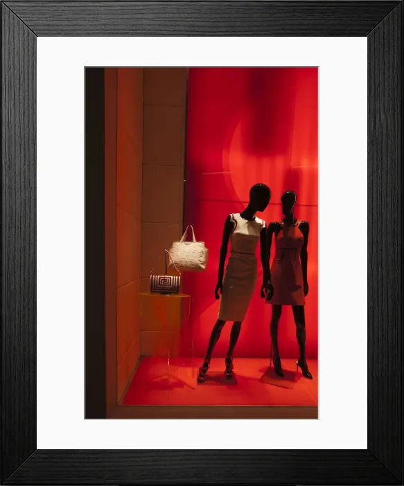 Framed Print : USA, Nevada, Las Vegas, CityCenter, Crystals Luxury Mall, Versace shop, store window Framed Print : USA, Nevada, Las Vegas, CityCenter, Crystals Luxury Mall, Versace shop, store window