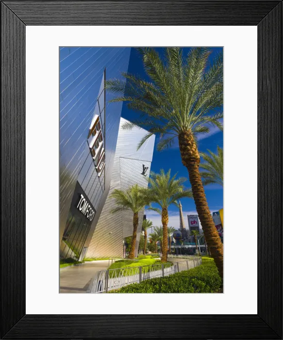 Framed Print : USA, Nevada, Las Vegas, The Strip, CityCenter, Fendi and Tom Ford Store Framed Print : USA, Nevada, Las Vegas, The Strip, CityCenter, Fendi and Tom Ford Store