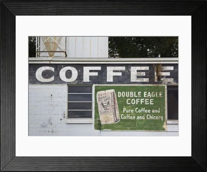 Framed Print : USA, Mississippi, Natchez, old coffee company wall mural Framed Print : USA, Mississippi, Natchez, old coffee company wall mural