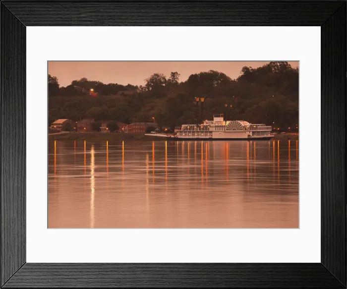 Framed Print : USA, Mississippi, Natchez, Natchez Under the Hill, former red-light area, with Isle