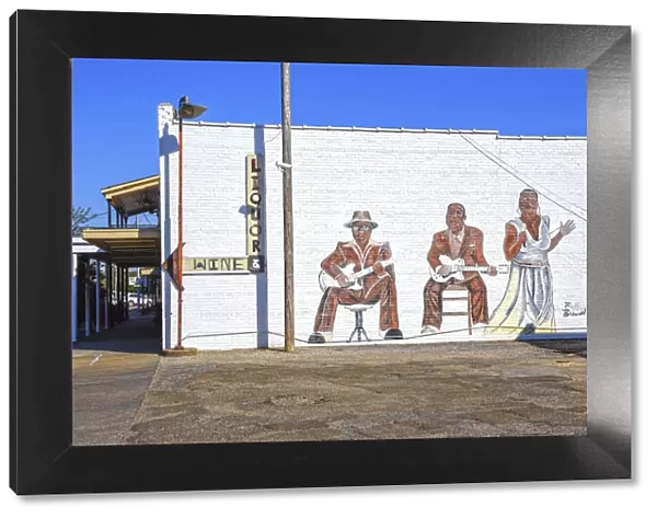 Clarksdale, Mississippi, Blues Mural, Clarksdale Natives John Lee Hooker, Muddy Waters
