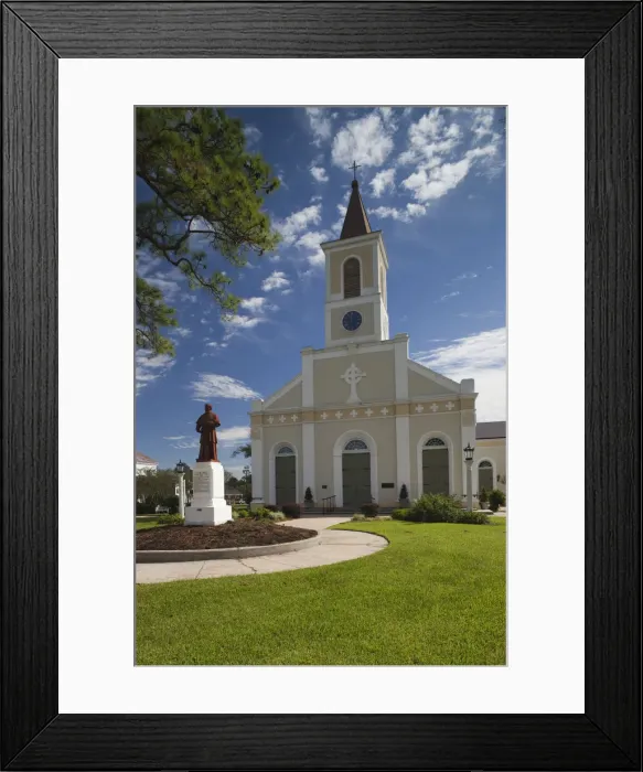 Framed Print : USA, Louisiana, Cajun Country, St. Martinville, St. Martin de Tours Church Framed Print : USA, Louisiana, Cajun Country, St. Martinville, St. Martin de Tours Church