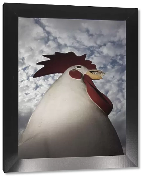 USA, Louisiana, Cajun Country, Vidrine, giant concrete rooster