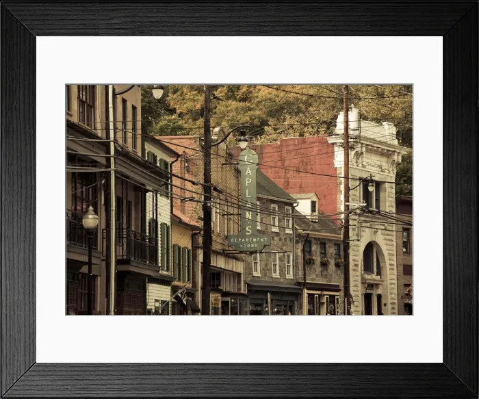 Framed Print : USA, Maryland, Ellicott City, former mill town, now antique center Framed Print : USA, Maryland, Ellicott City, former mill town, now antique center