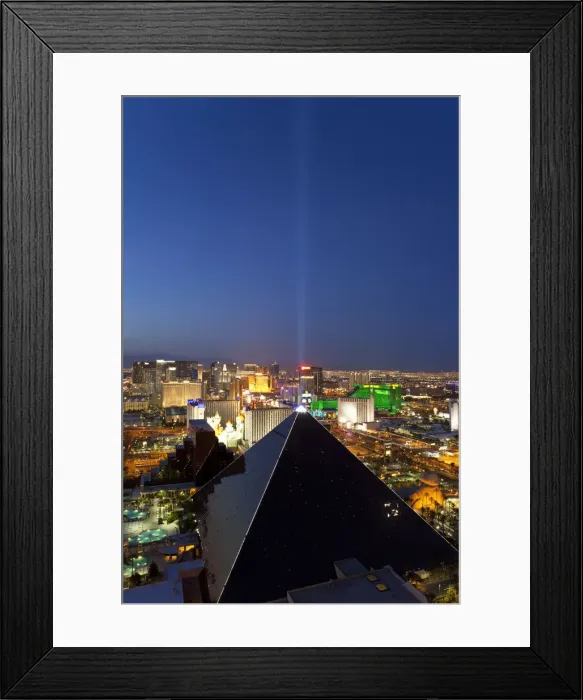 Framed Print : Elevated view of casinos on The Strip, Las Vegas, Nevada, USA Framed Print : Elevated view of casinos on The Strip, Las Vegas, Nevada, USA