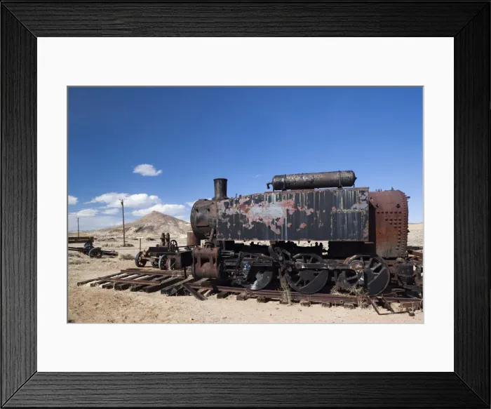 Framed Print : USA, Nevada, Great Basin, Goldfield, old locomotive Framed Print : USA, Nevada, Great Basin, Goldfield, old locomotive