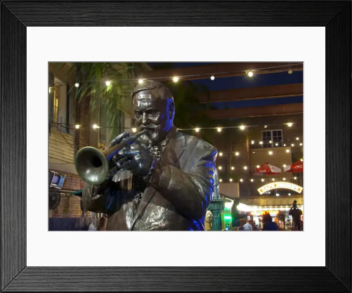 Framed Print : Lousiana, New Orleans, French Quarter, Bourbon Street, Musical Legends Park, Al Hurt Framed Print : Lousiana, New Orleans, French Quarter, Bourbon Street, Musical Legends Park, Al Hurt