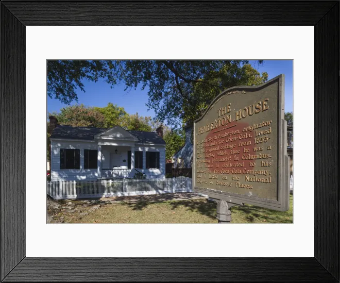 Framed Print : USA, Georgia, Columbus, The Pemberton House, former home of Dr. John Styth Pemberton Framed Print : USA, Georgia, Columbus, The Pemberton House, former home of Dr. John Styth Pemberton