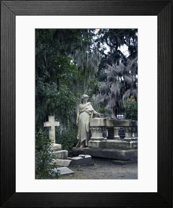Framed Print : Georgia, Savannah, Bonaventure Cemetery, Famous For Its Beautifully Appointed Tombs Framed Print : Georgia, Savannah, Bonaventure Cemetery, Famous For Its Beautifully Appointed Tombs