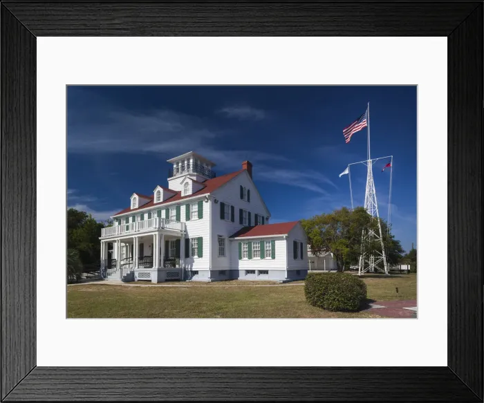 Framed Print : USA, Georgia, St. Simons Island, Maritime Museum at the Historic Coast Guard Station Framed Print : USA, Georgia, St. Simons Island, Maritime Museum at the Historic Coast Guard Station