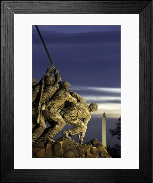 Framed Print : Time lapse of the Statue of Iwo Jima Us Marine Corps Memorial at Arlington National Framed Print : Time lapse of the Statue of Iwo Jima Us Marine Corps Memorial at Arlington National