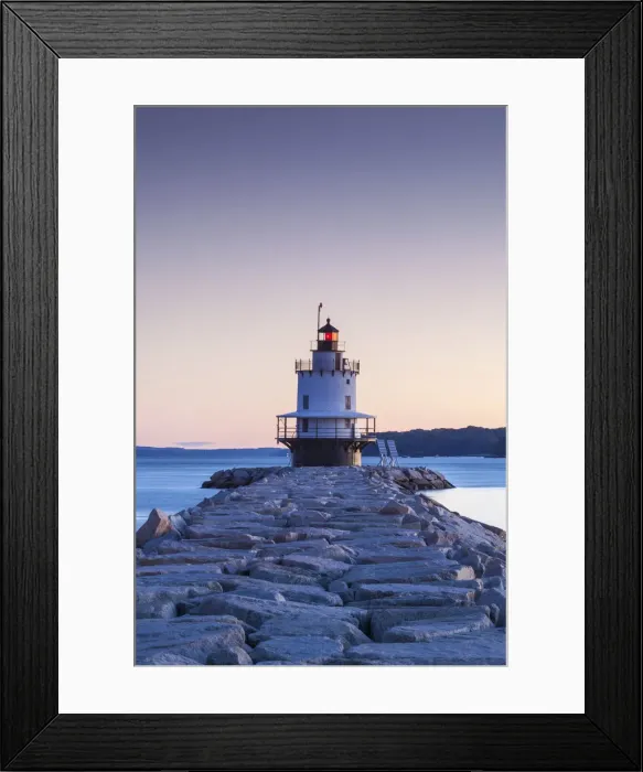 Framed Print : USA, Maine, Portland, Spring Point Ledge Lighthouse, dawn Framed Print : USA, Maine, Portland, Spring Point Ledge Lighthouse, dawn