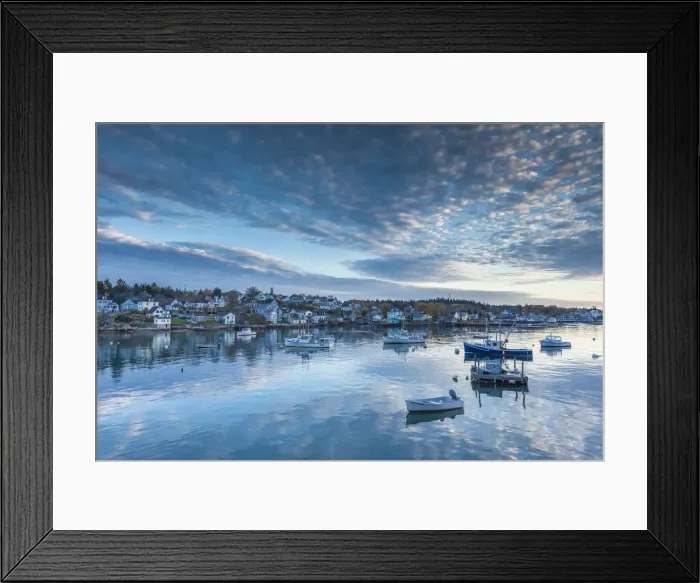 Framed Print : USA, Maine, Stonington, Stonington Harbor, dawn Framed Print : USA, Maine, Stonington, Stonington Harbor, dawn