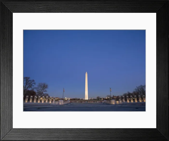 Framed Print : WWII Memorial and Washington Monument, Washington DC, USA Framed Print : WWII Memorial and Washington Monument, Washington DC, USA