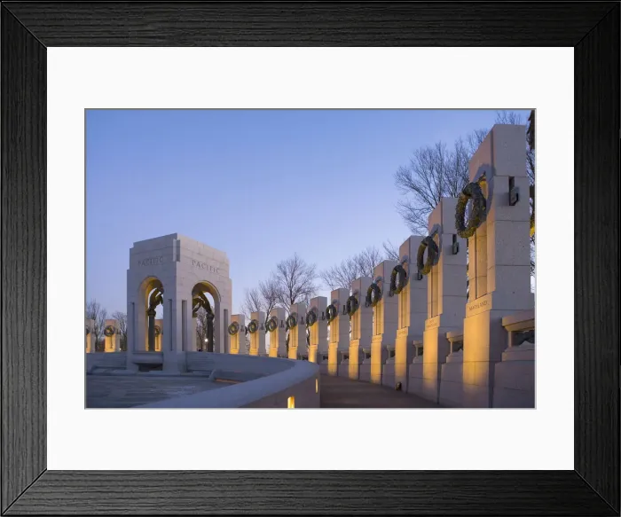Framed Print : WWII Memorial, Washington DC, USA Framed Print : WWII Memorial, Washington DC, USA