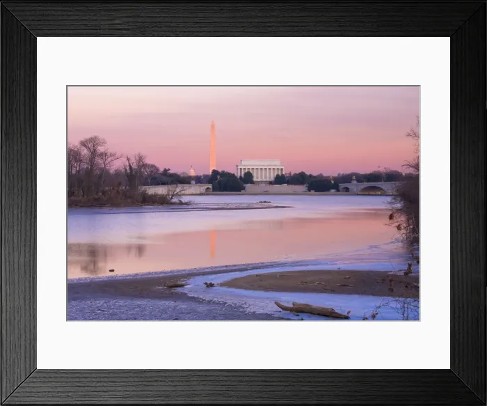 Framed Print : Potomac River, Licoln Memorial and Washington Monument, Washington DC, USA Framed Print : Potomac River, Licoln Memorial and Washington Monument, Washington DC, USA