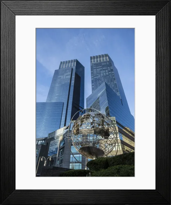 Framed Print : Time Warner building, Colombus Circle, Manhattan, New York City, New York, USA