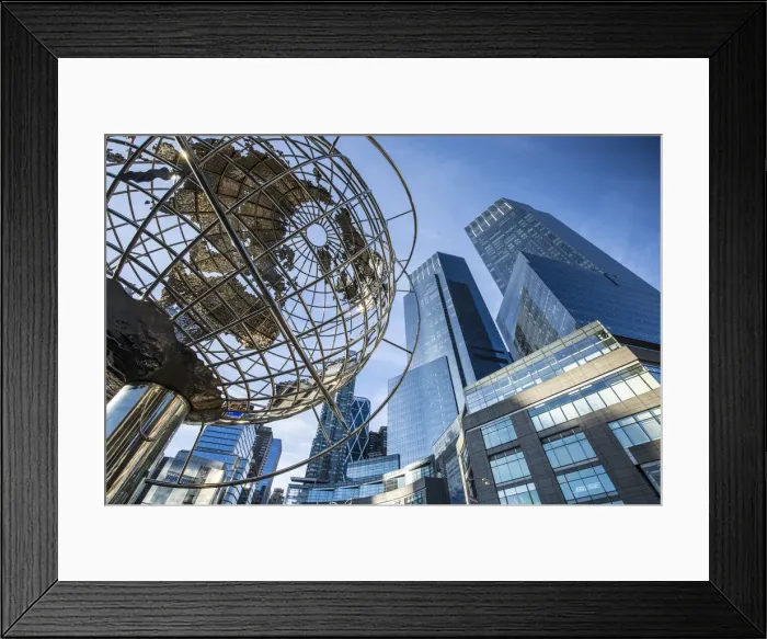 Framed Print : Time Warner building, Colombus Circle, Manhattan, New York City, New York, USA Framed Print : Time Warner building, Colombus Circle, Manhattan, New York City, New York, USA