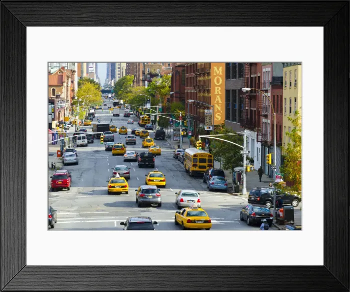 Framed Print : USA, New York, Manhattan, Midtown, Chelsea, 10th Avenue