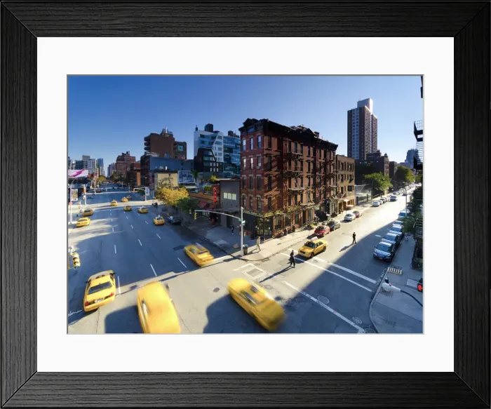 Framed Print : USA, New York, Manhattan, Midtown, Chelsea, 10th Avenue and West 17th Street Framed Print : USA, New York, Manhattan, Midtown, Chelsea, 10th Avenue and West 17th Street