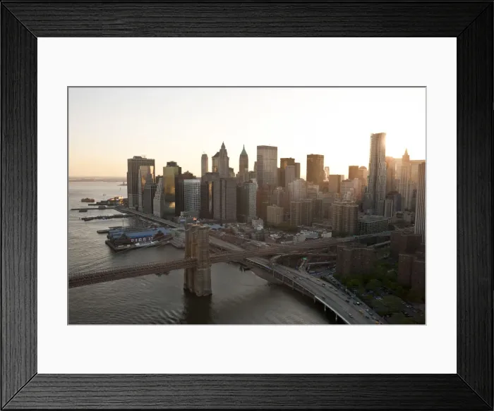 Framed Print : Brooklyn Bridge & Lower Mahattan, New York, USA Framed Print : Brooklyn Bridge & Lower Mahattan, New York, USA