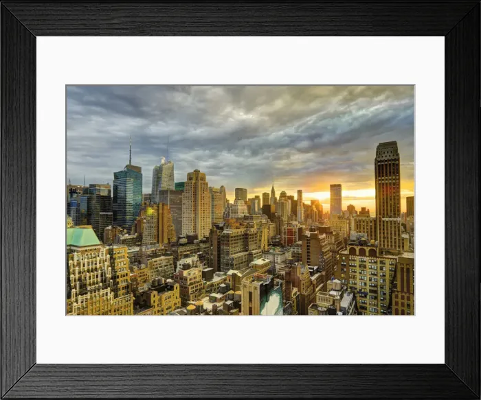 Framed Print : USA, New York, Manhattan, Midtown Skyline Framed Print : USA, New York, Manhattan, Midtown Skyline