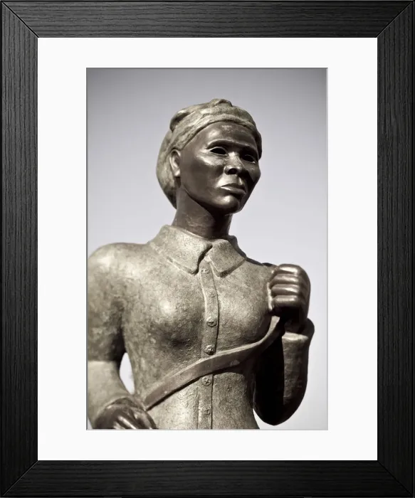 Framed Print : Harriet Tubman Memorial in Harlem, New York, USA