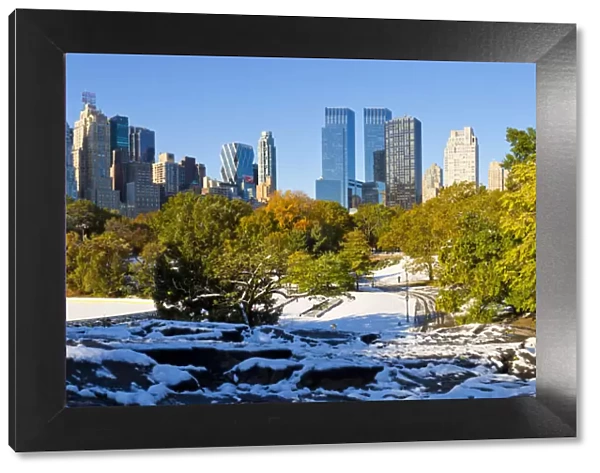 Skyline of Uptown Manhattan and Central Park, New York City, New York, USA